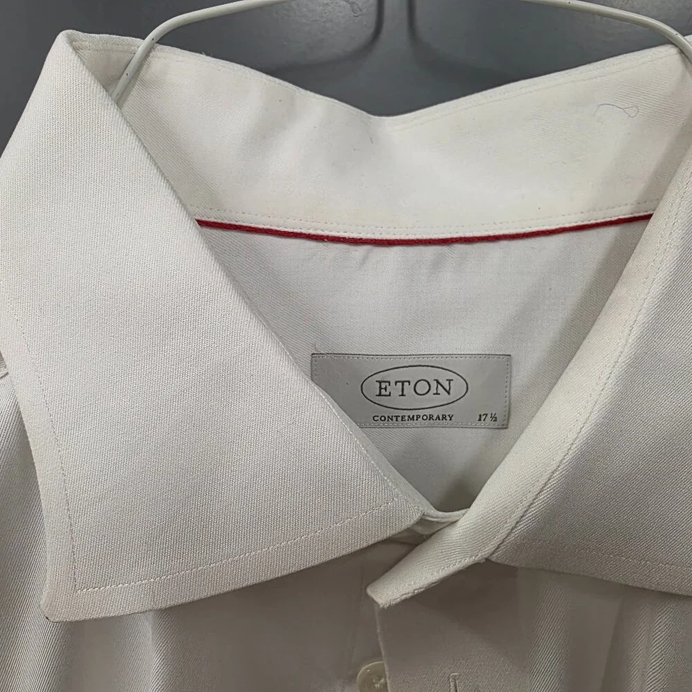 Eton slim fit white button up dress shirt - Picture 2 of 2